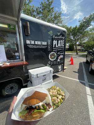 The Traveling Plate food truck serving fresh dishes